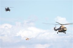 陆军某旅组织飞行训练